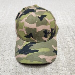 Under Armour Iso-Chill Camo Stretch Fit Hat Mens LG/XL Green Camouflage Cap